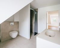 Beispiel Badezimmer mit abgemauerter Dusche